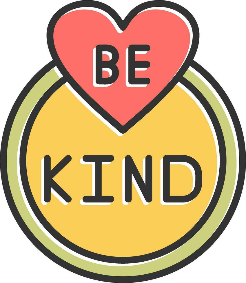Be Kind Vector Icon