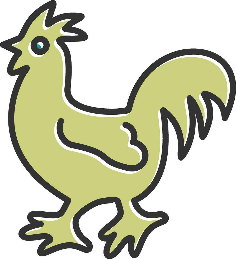 icono de vector de pollo