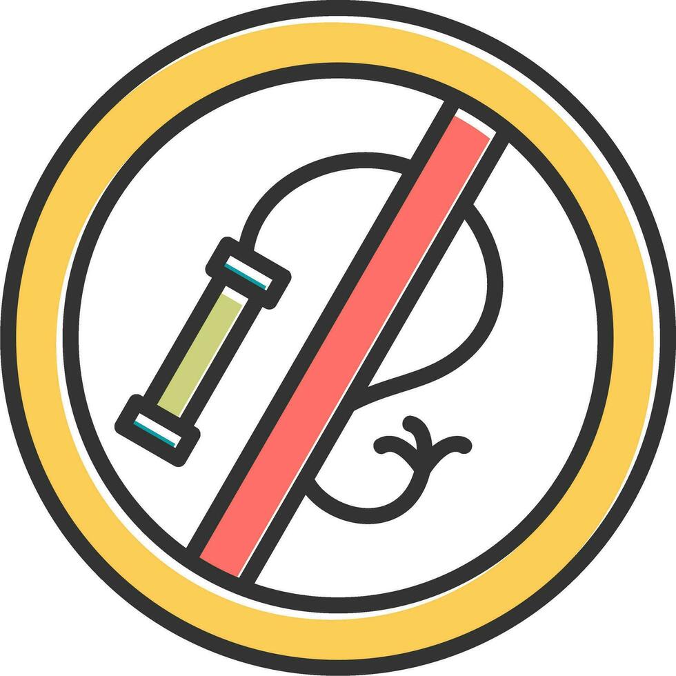 No Whip Vector Icon