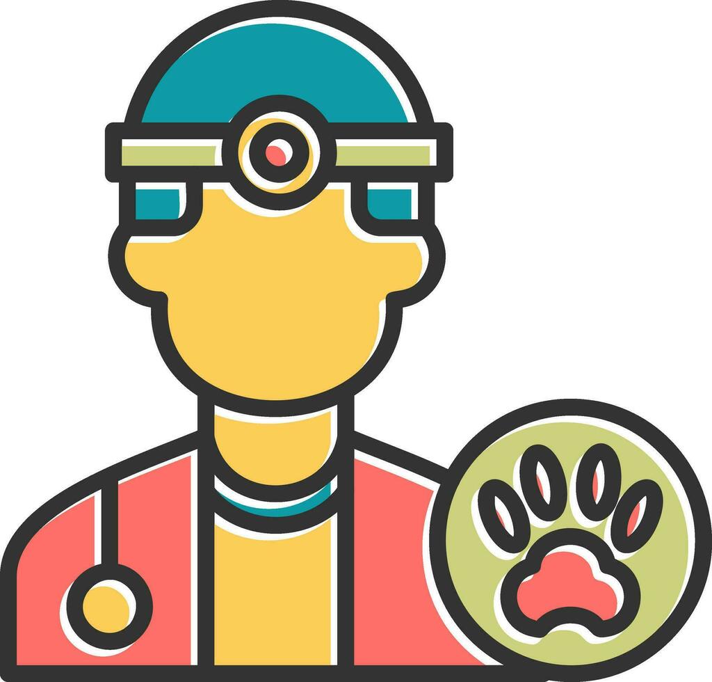 veterinario vector icono