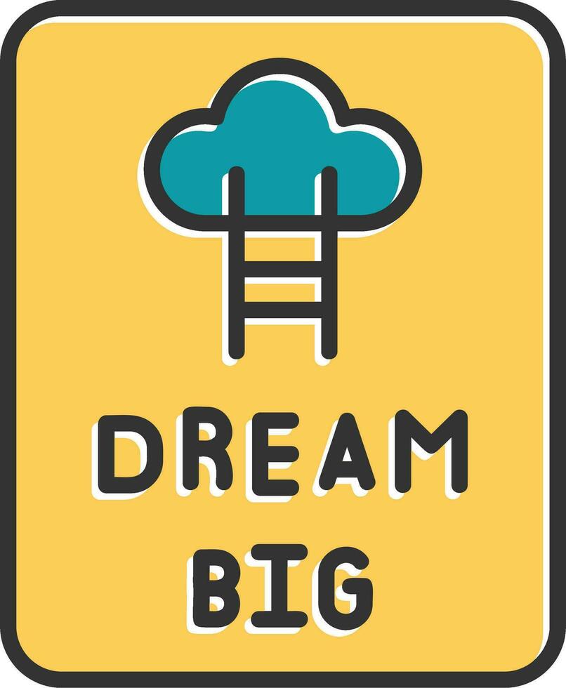 Dream Big Vector Icon