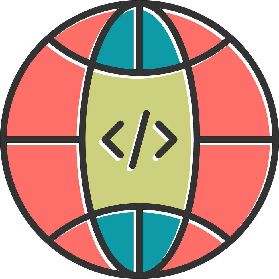 Earth Globe Vector Icon