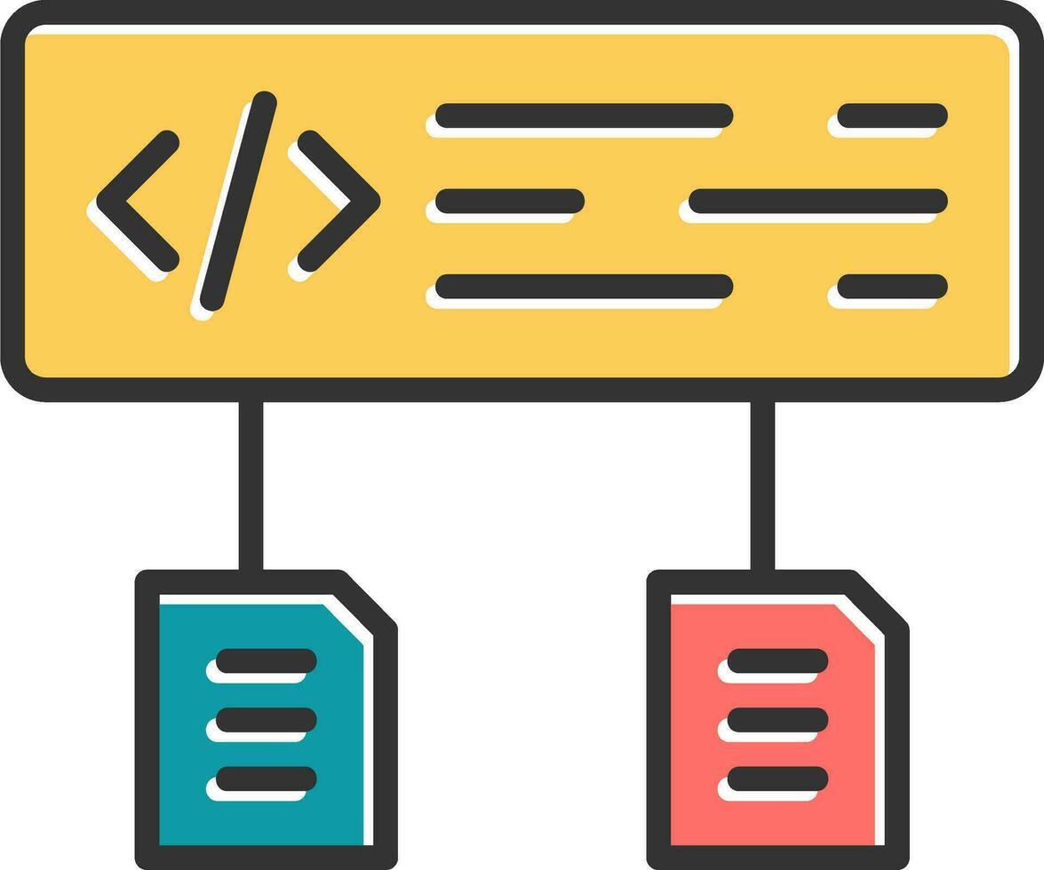 Data Flow Vector Icon