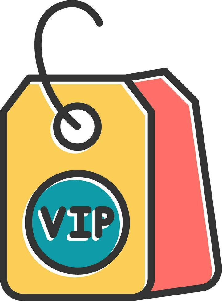 VIP oferta vector icono