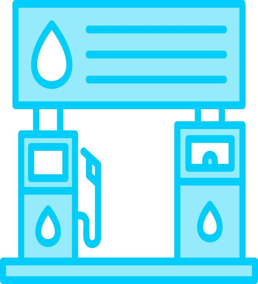 icono de vector de gasolinera