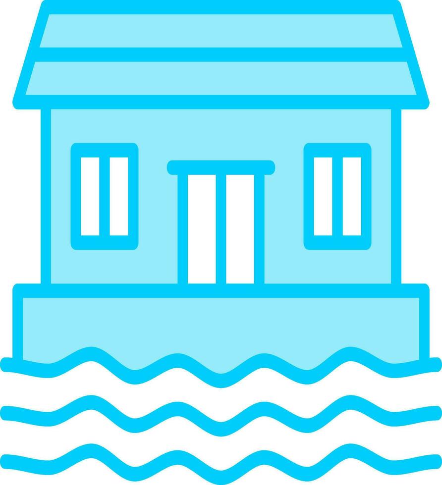 Houseboat Vector Icon