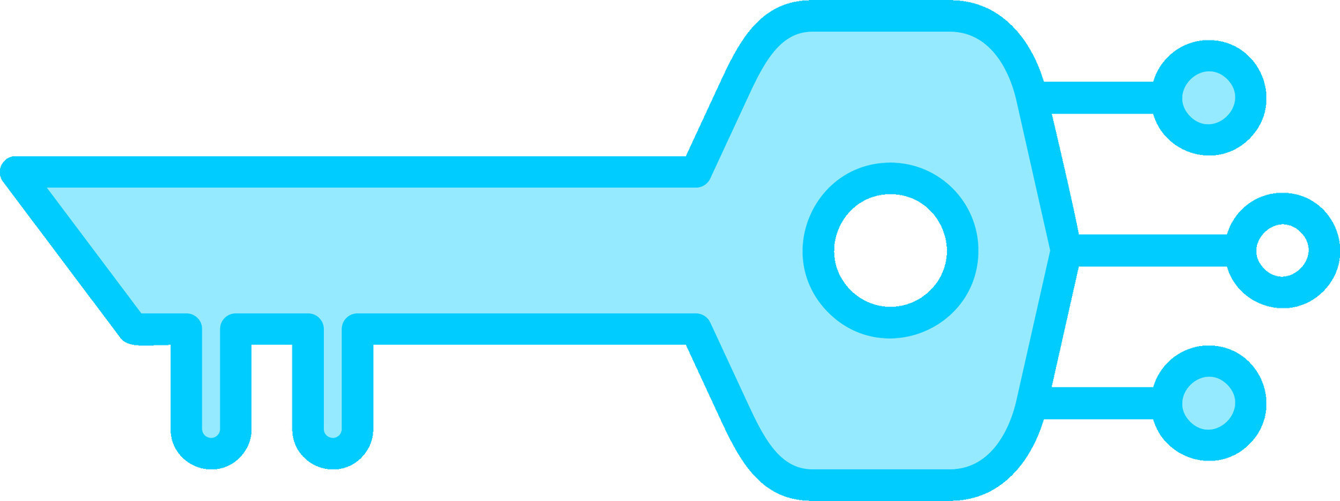 Digital Key Vector Icon 31443191 Vector Art at Vecteezy