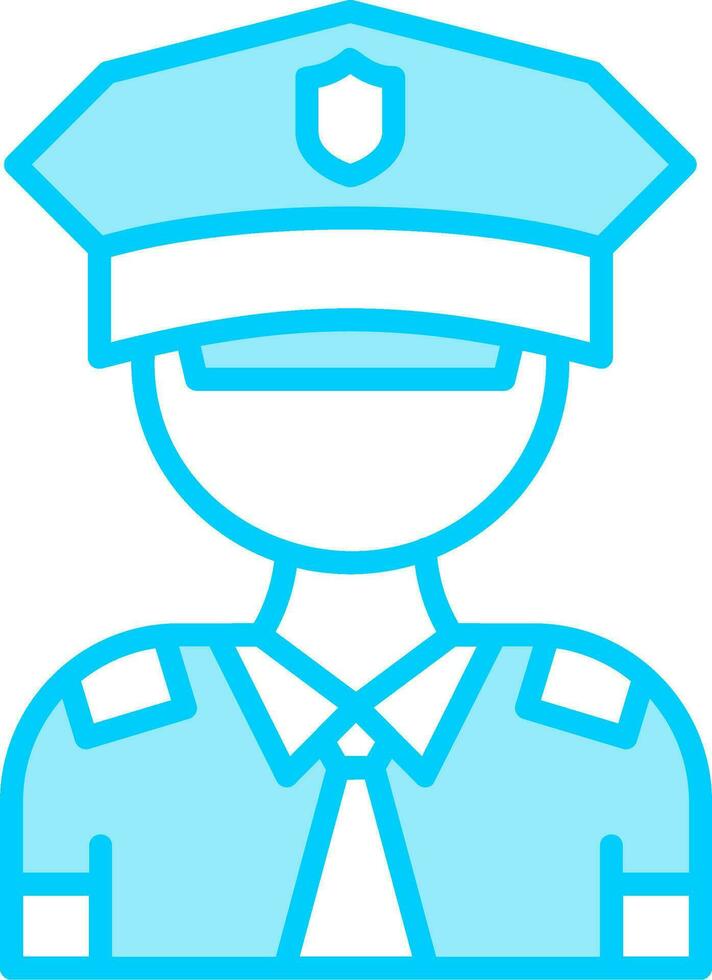 icono de vector de policía