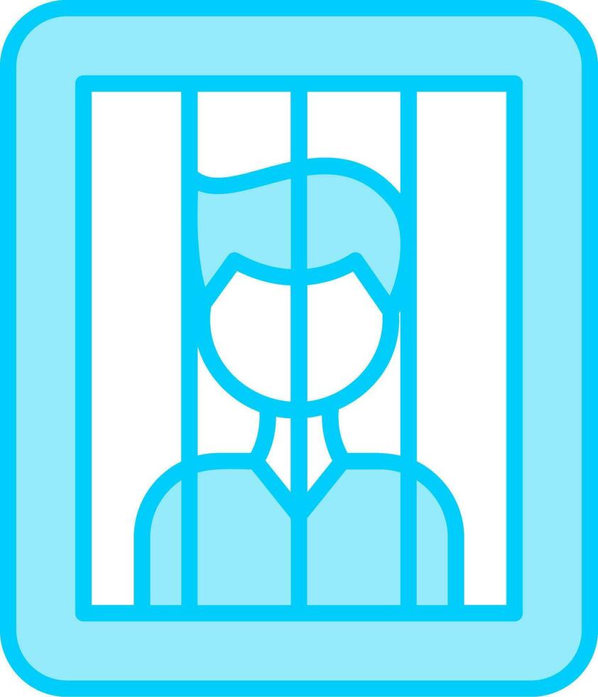 icono de vector de prisionero