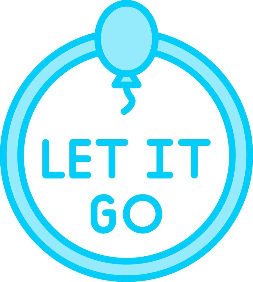 Let It Go Vector Icon