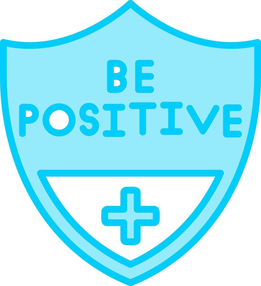 ser positivo vector icono