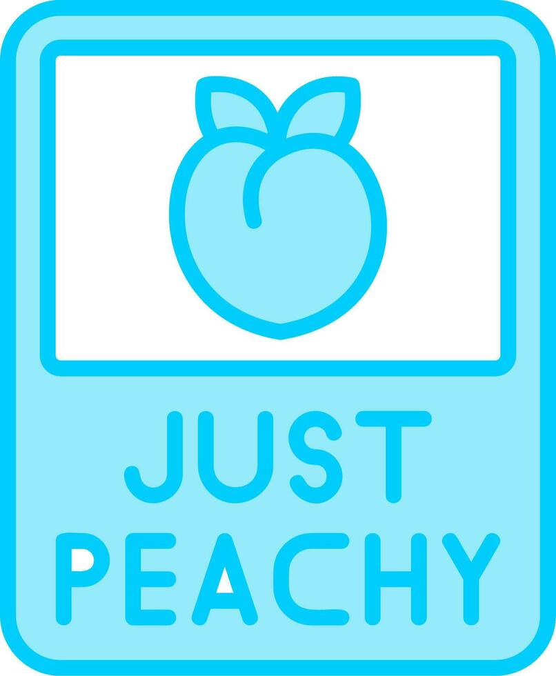 Just Peachy Vector Icon