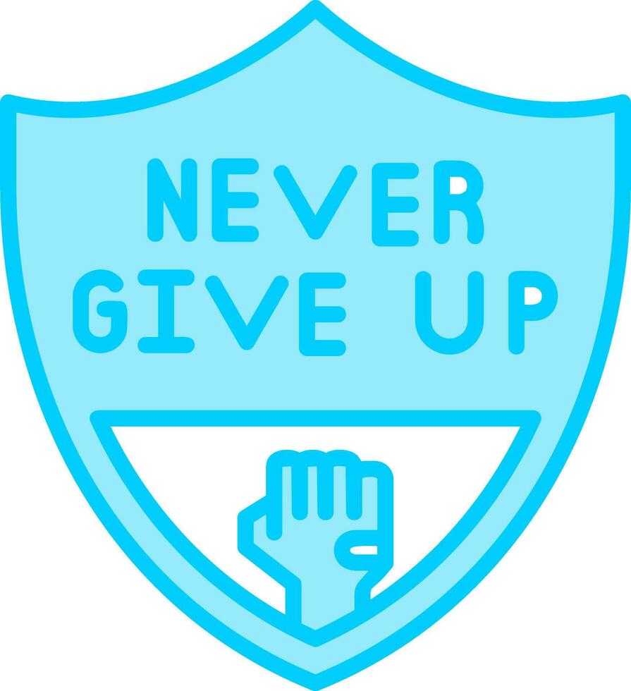 Never Give Up Vector Icon