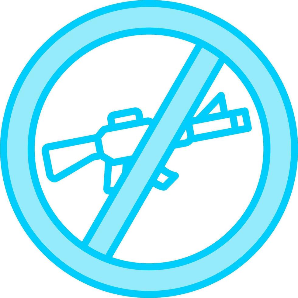 No Rifle Vector Icon