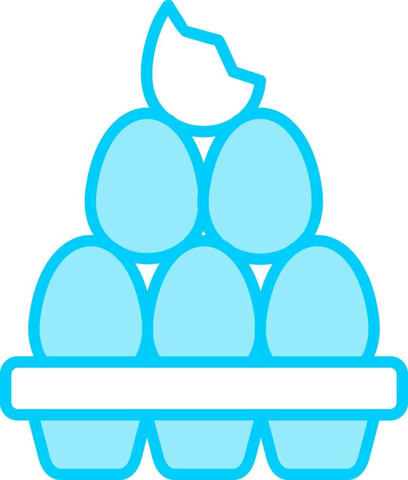 orgánico huevos vector icono