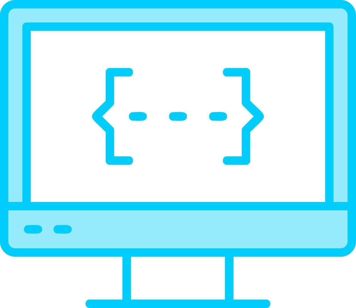 Monitor Screen Vector Icon