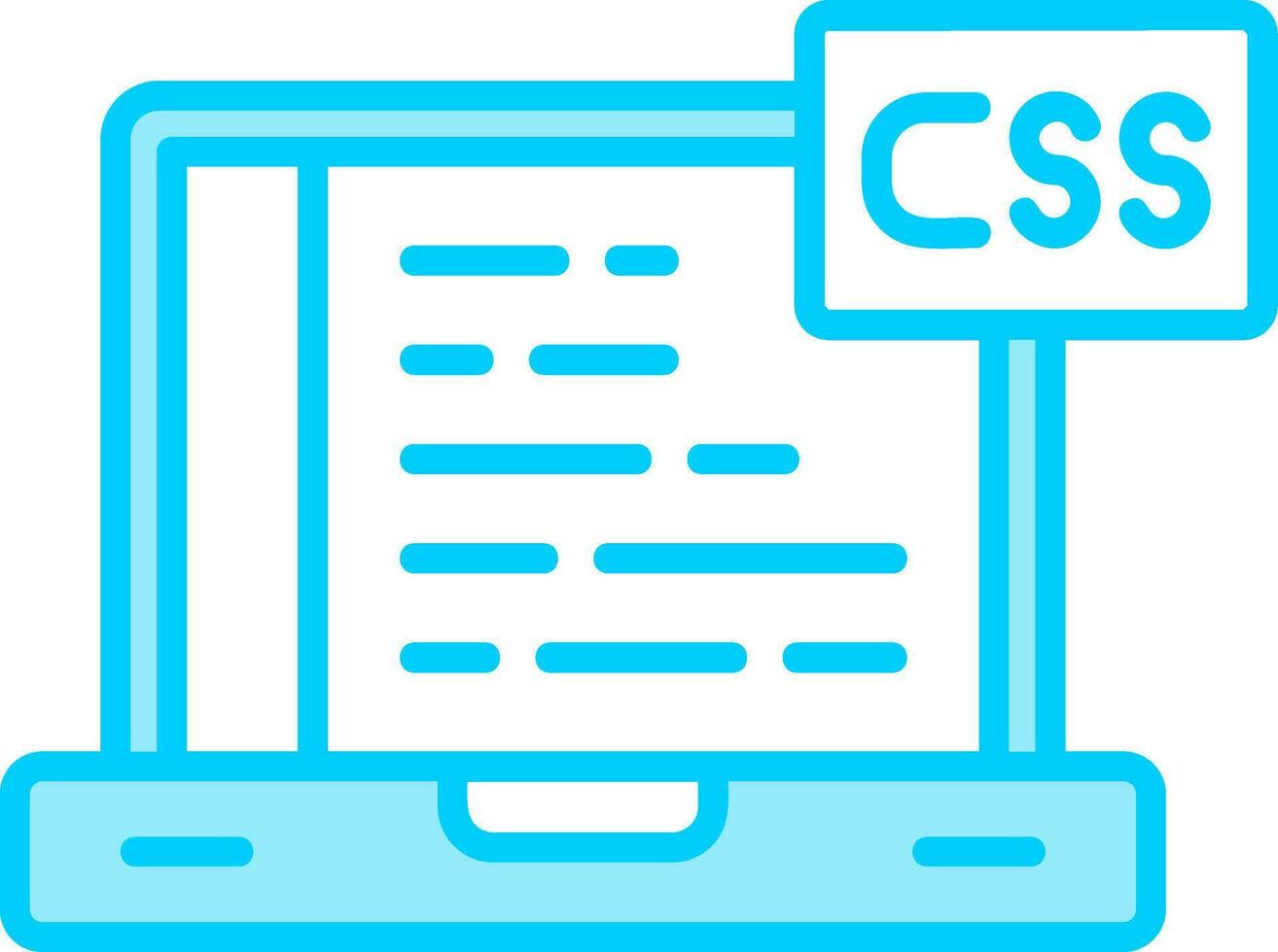 icono de vector de css