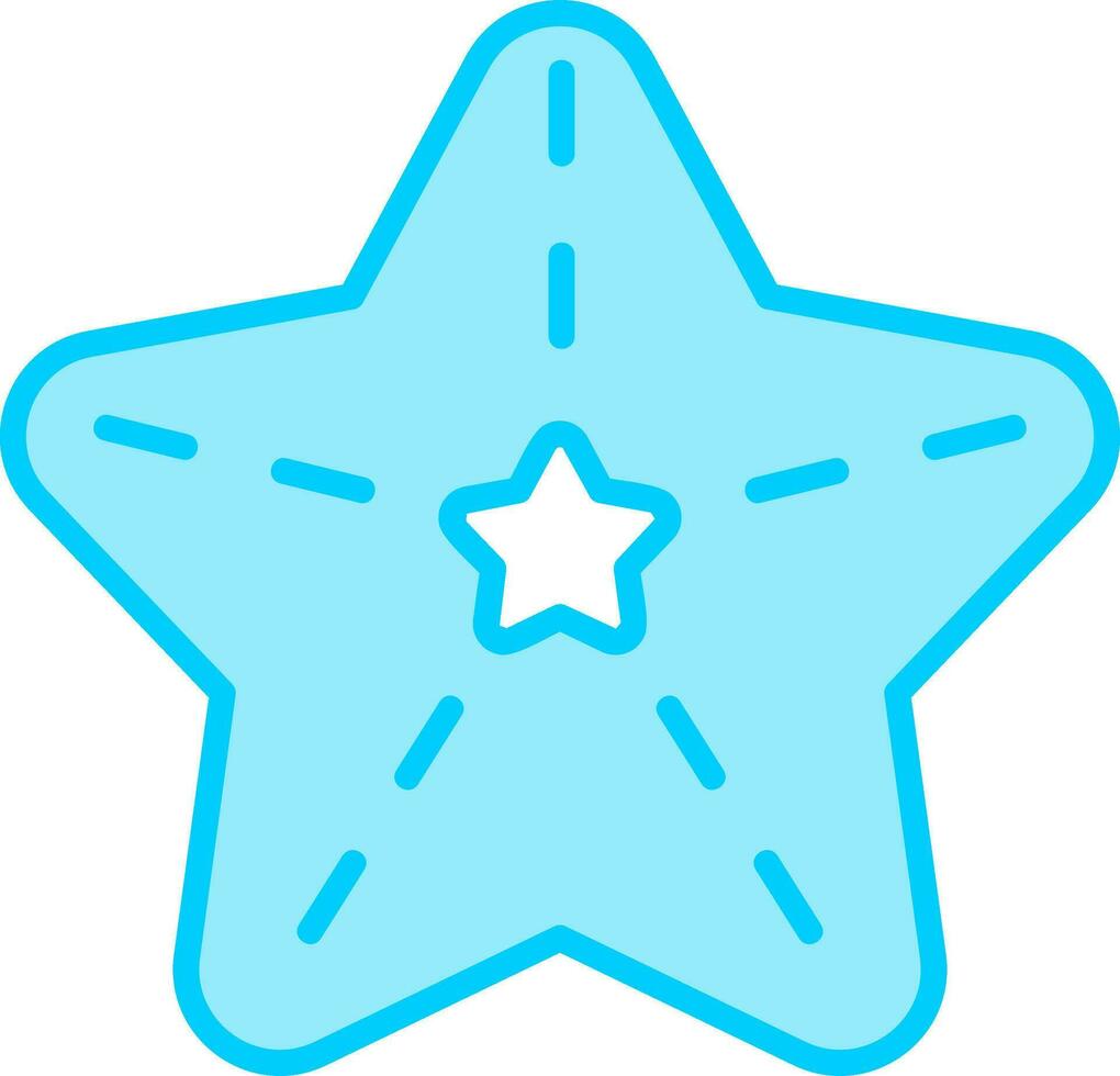 icono de vector de estrella de mar