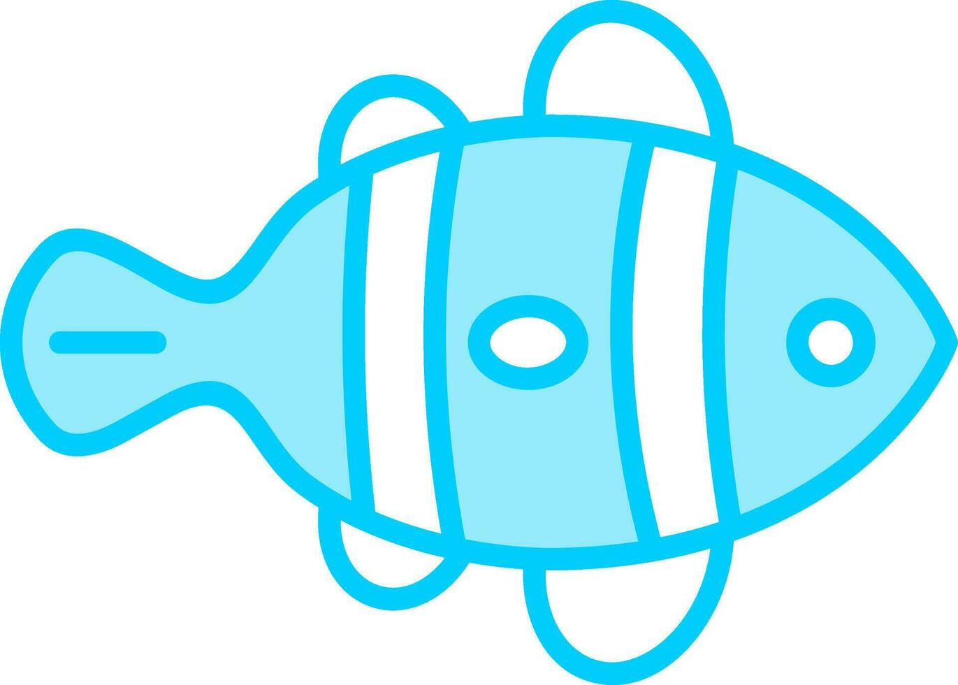 Clown Fish Vector Icon