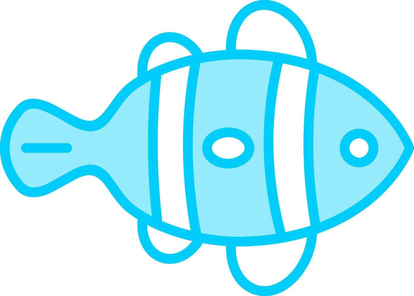 Clown Fish Vector Icon