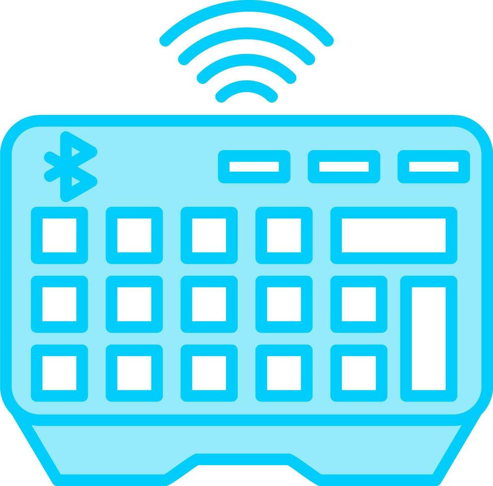 Wireless Keyboard Vector Icon