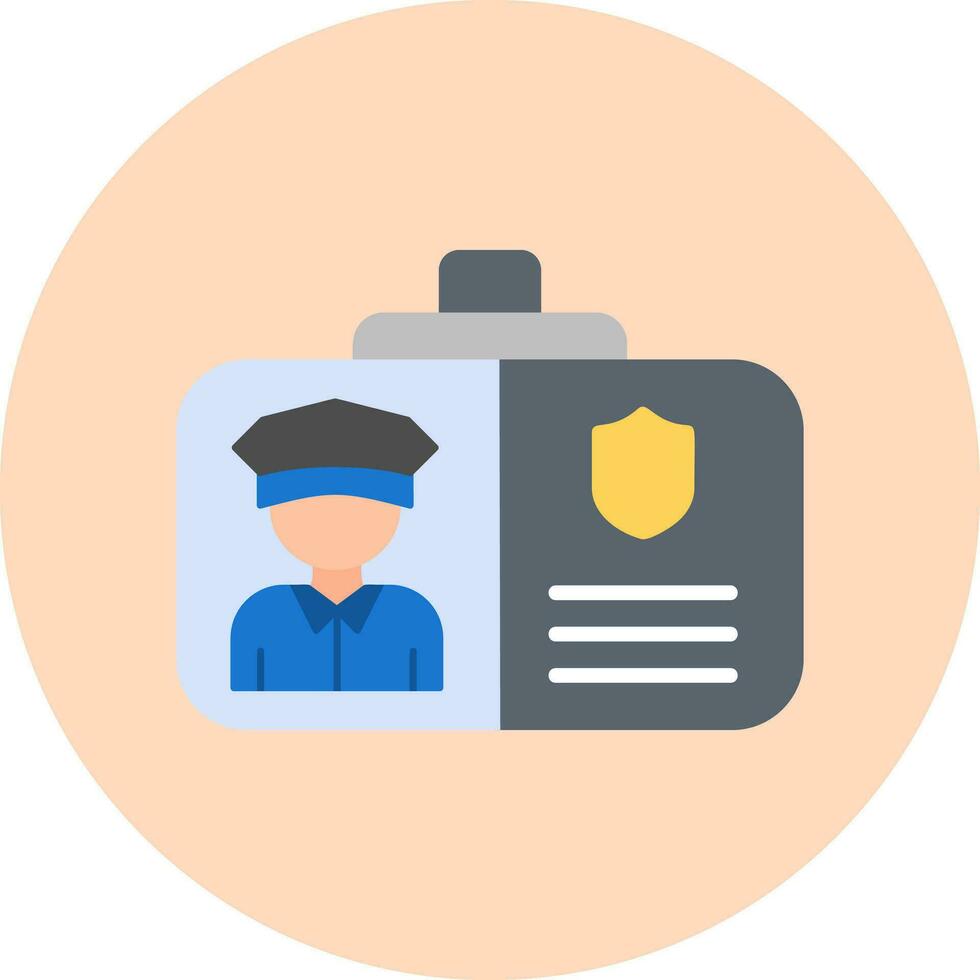 Police Identification Vector Icon