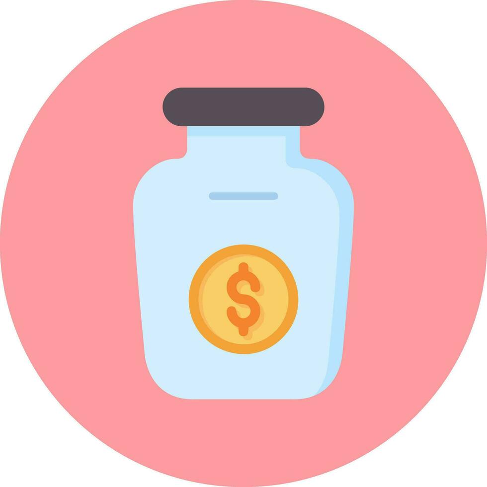 Money Jar Vector Icon