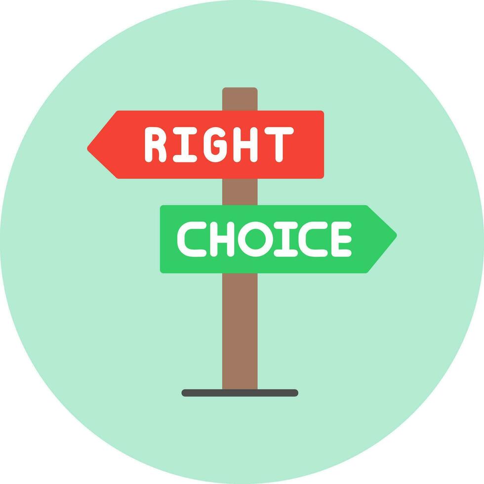 Right Choice Vector Icon