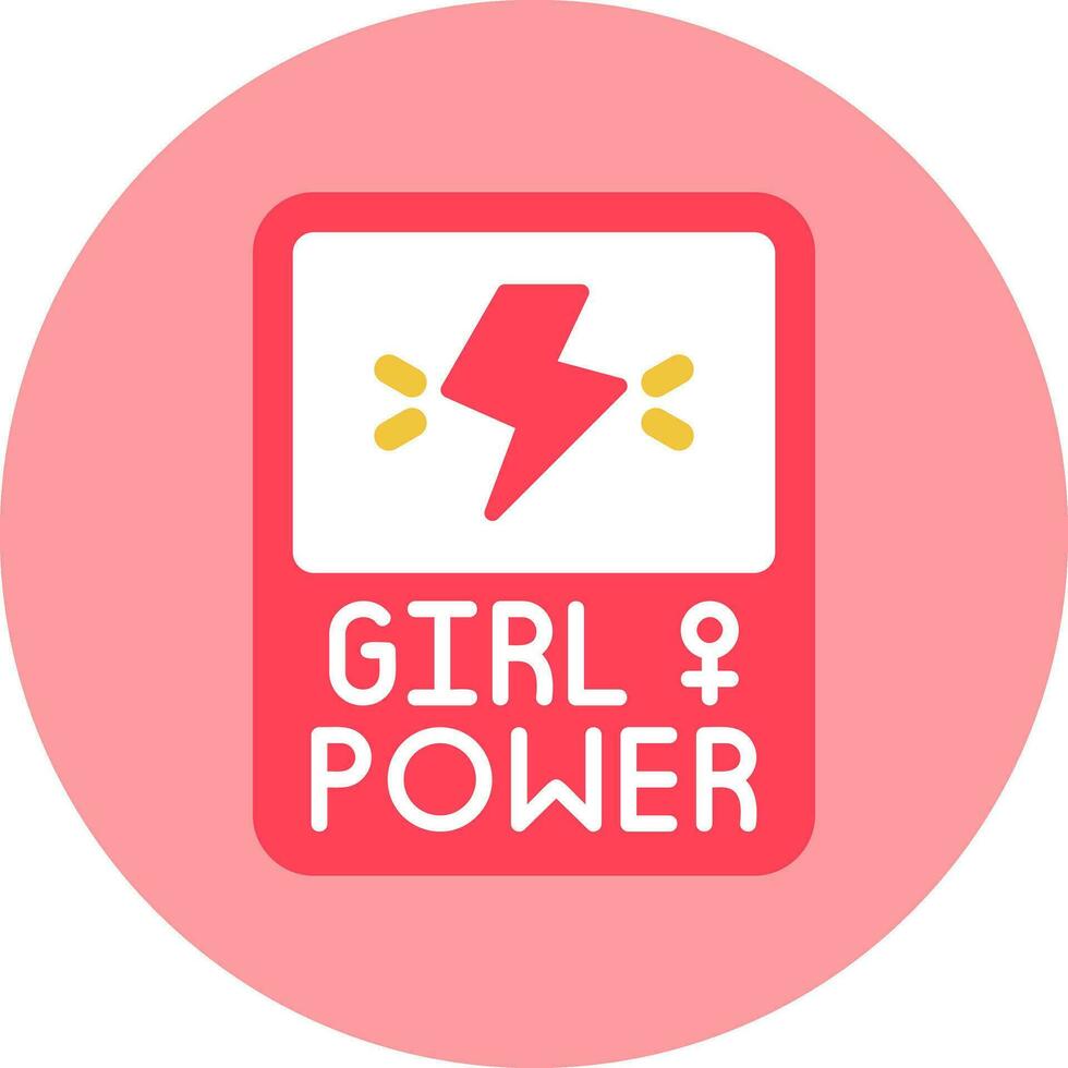 Girl Power Vector Icon