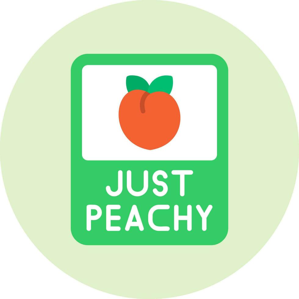 Just Peachy Vector Icon