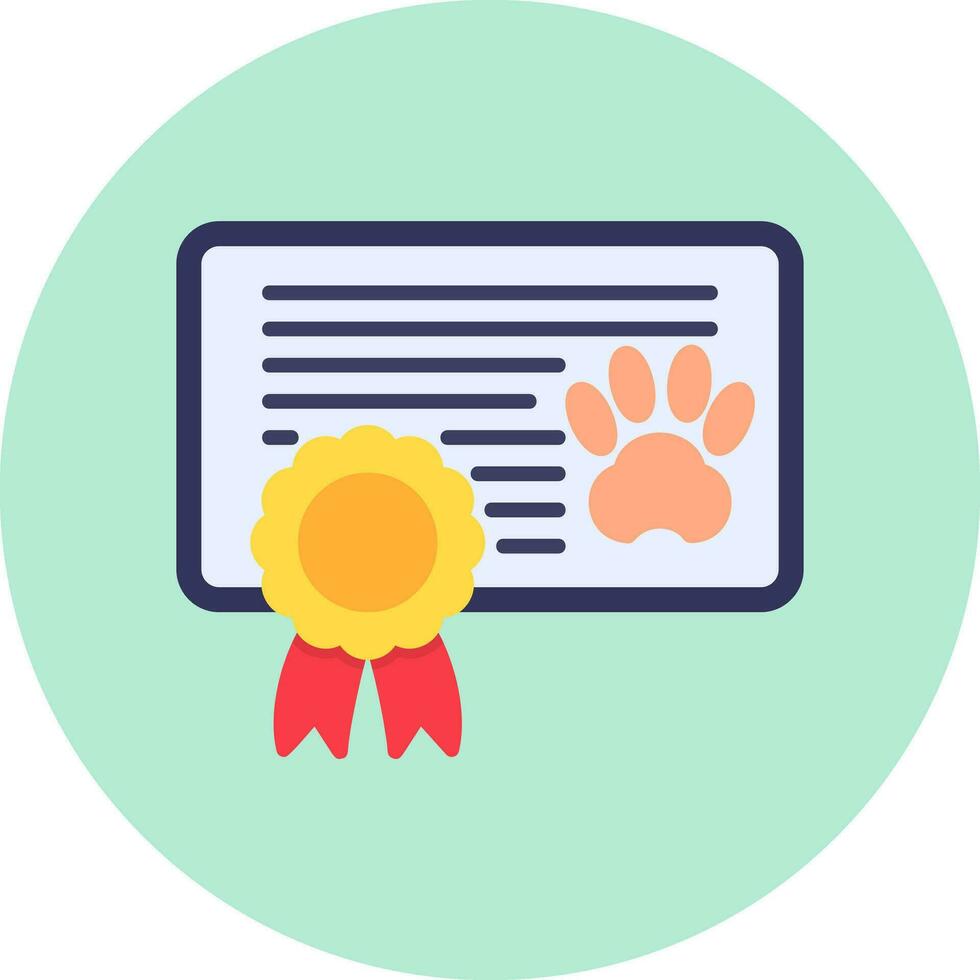 icono de vector de certificado