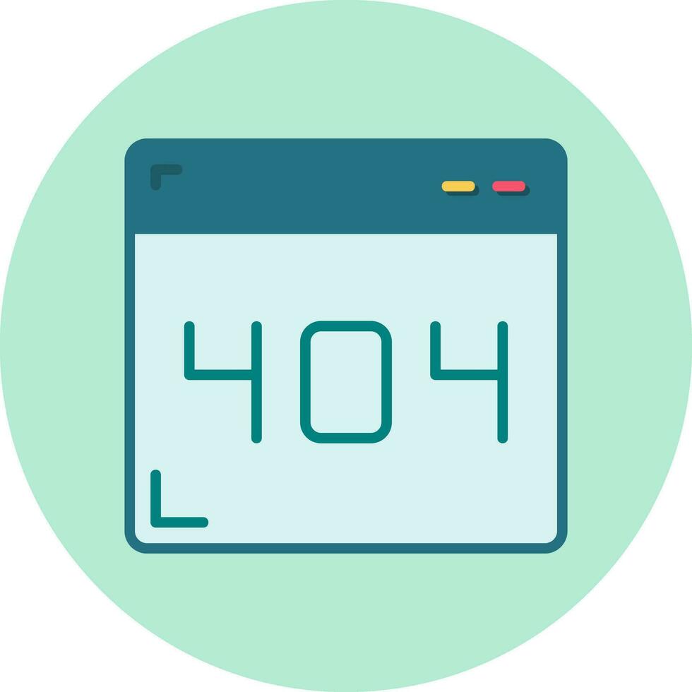 404 Error Vector Icon