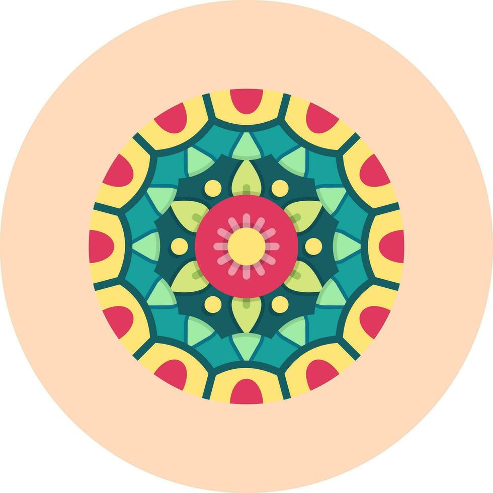 icono de vector de mandala