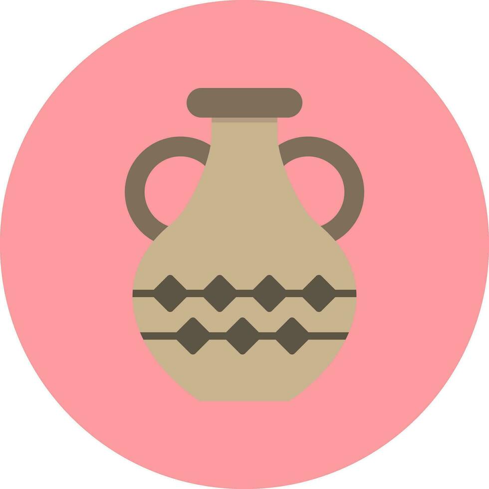 icono de vector de florero