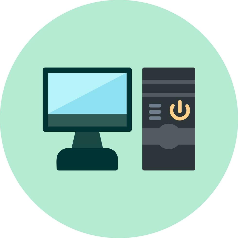 Computer Vector Icon