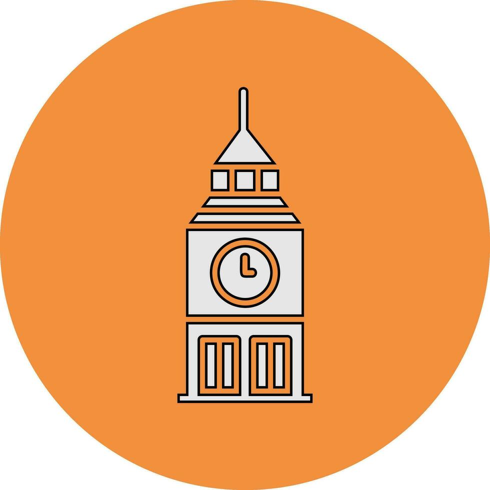 Clock Tower Vector Icon