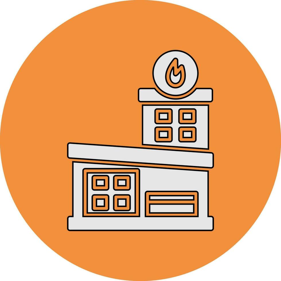 Fire Station Vector Icon