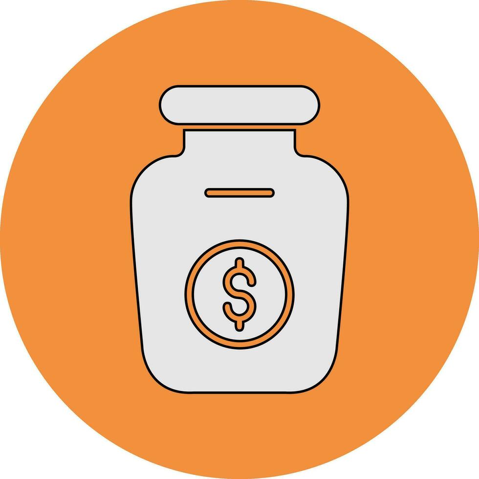 Money Jar Vector Icon