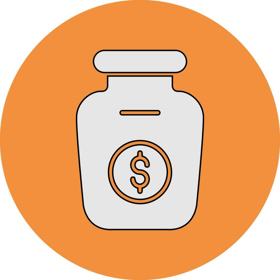 Money Jar Vector Icon