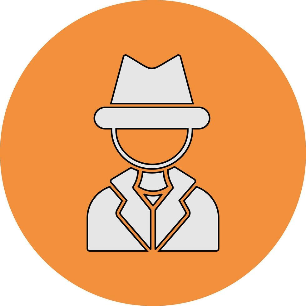 icono de vector de detective