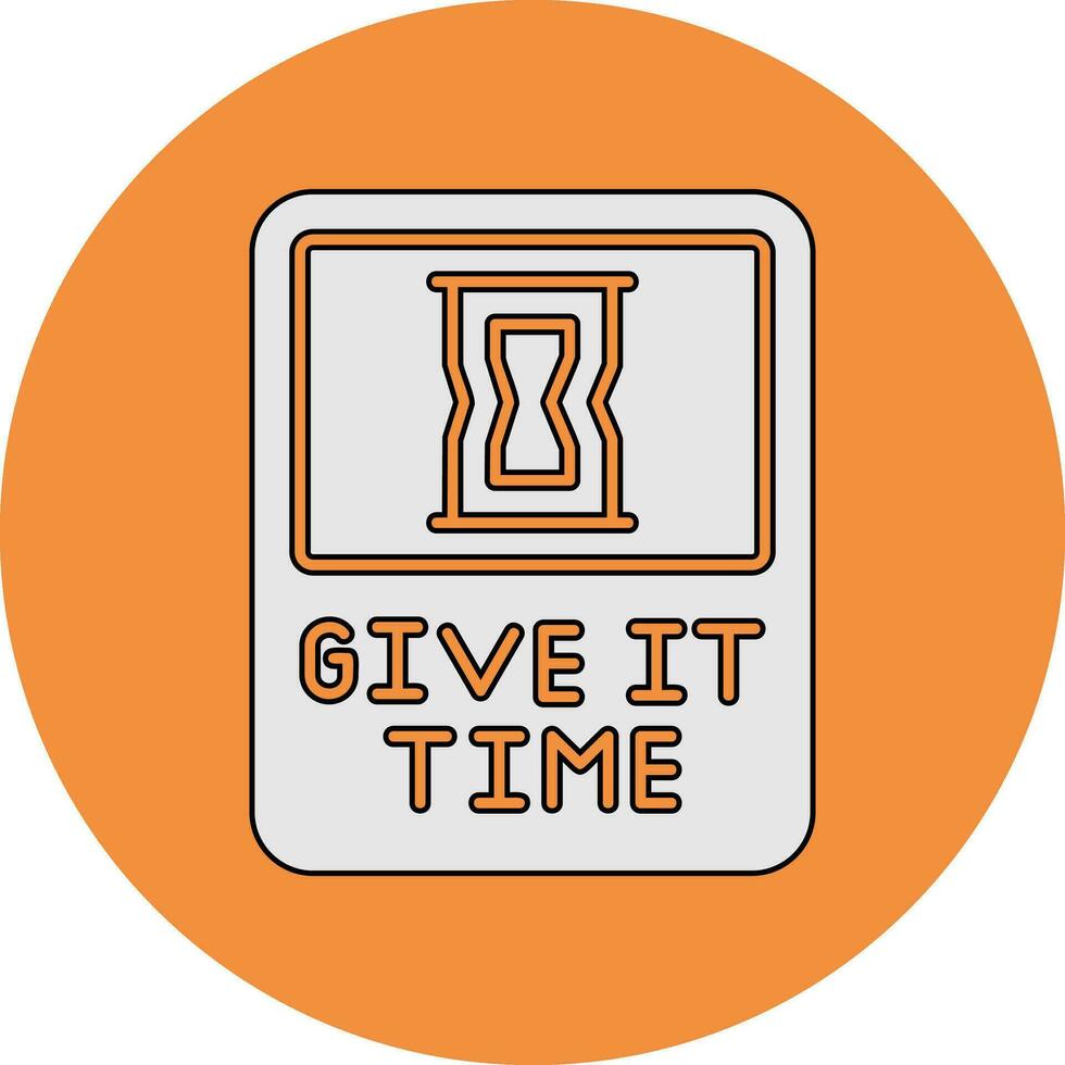 Give It Time Vector Icon