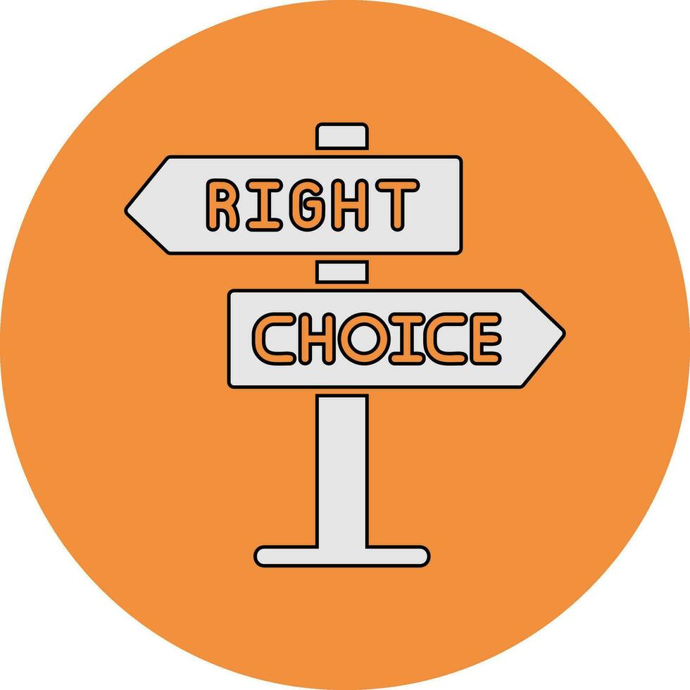 Right Choice Vector Icon