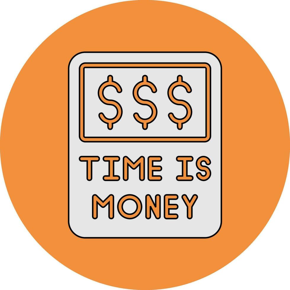 Time Is Money Vector Icon