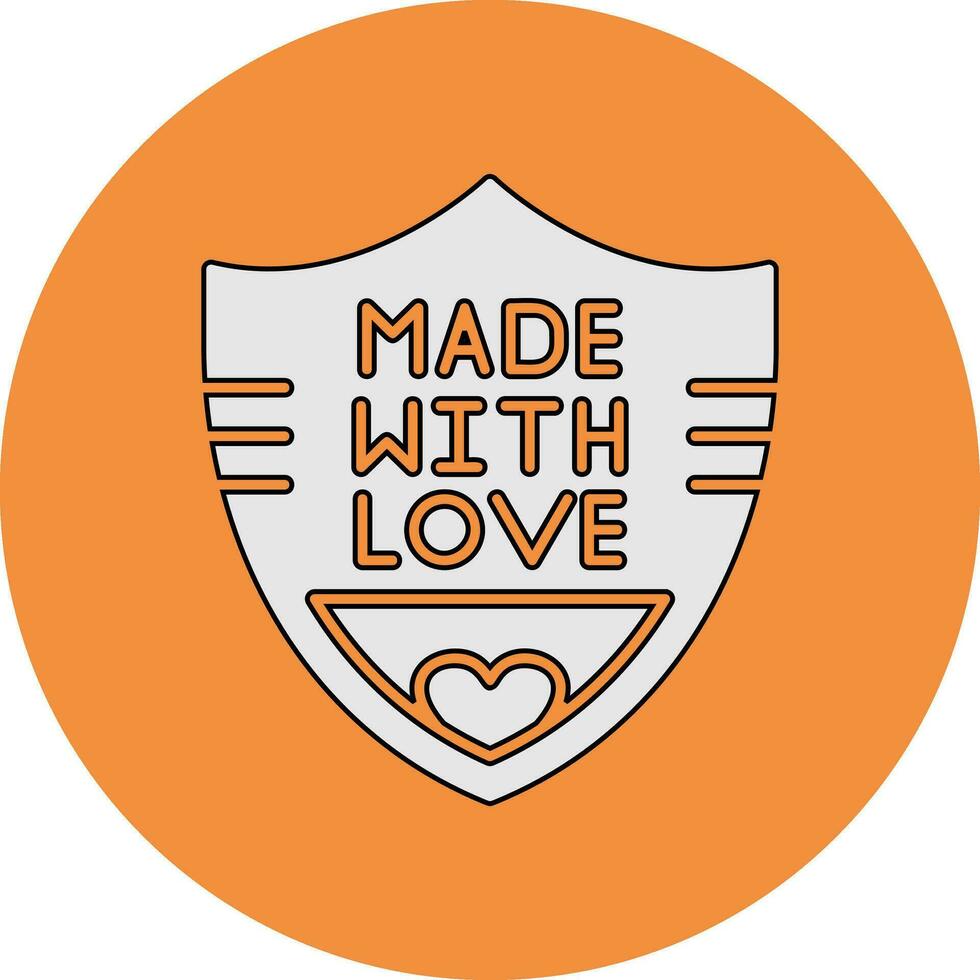 Made With Love Vector Icon