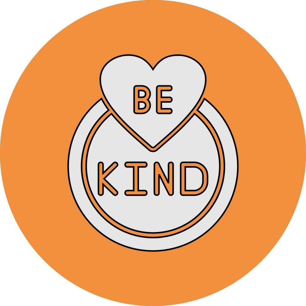 Be Kind Vector Icon