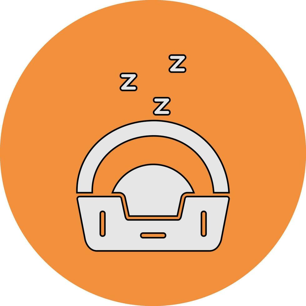 mascota cama vector icono