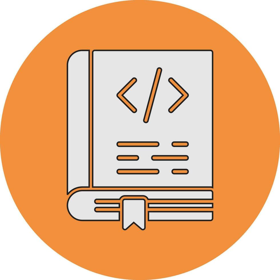 Coding Book Vector Icon