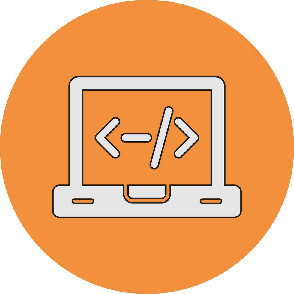 icono de vector de codificación