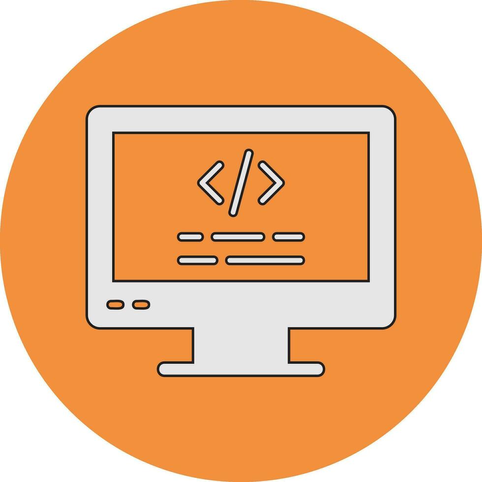 Computer Vector Icon
