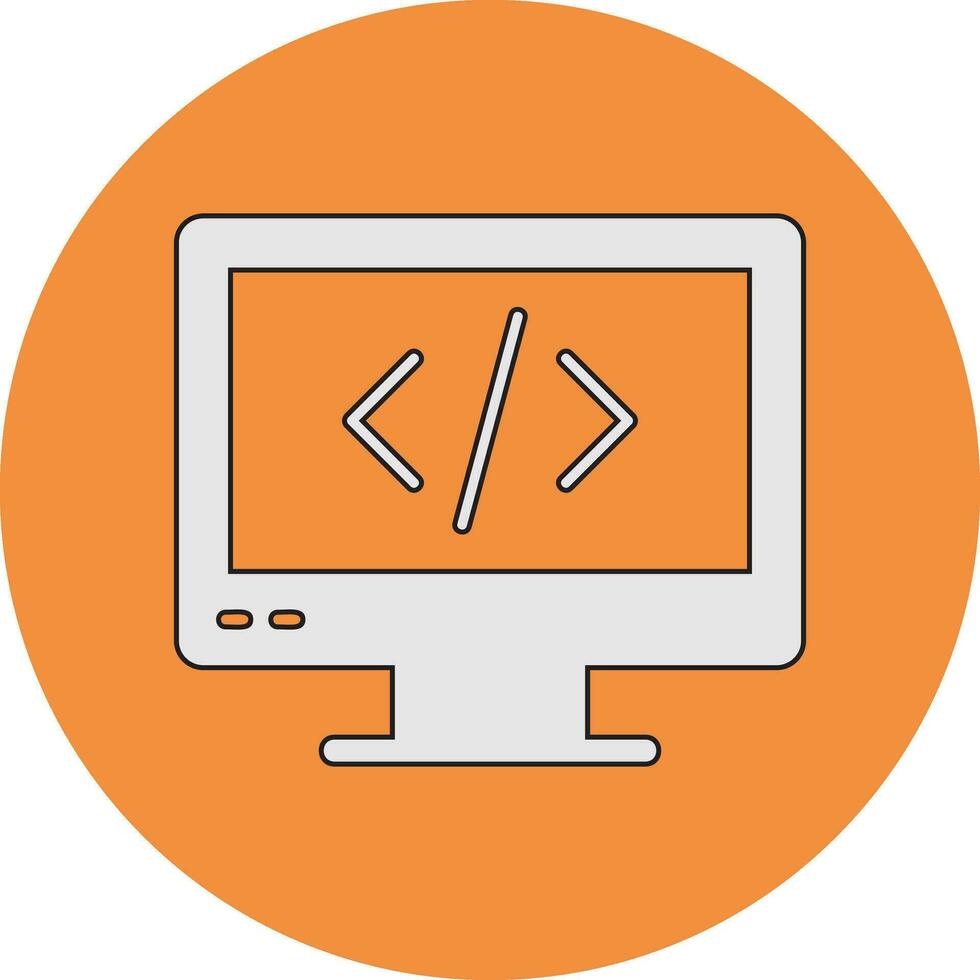 icono de vector de codificación web